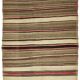 Turkish Kilim Yuruk 185x281 cm Striped Beige Brown Vintage Anatolian