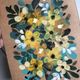 Floral painting on A5 paper Yellow flowers by CÉLINE Caux