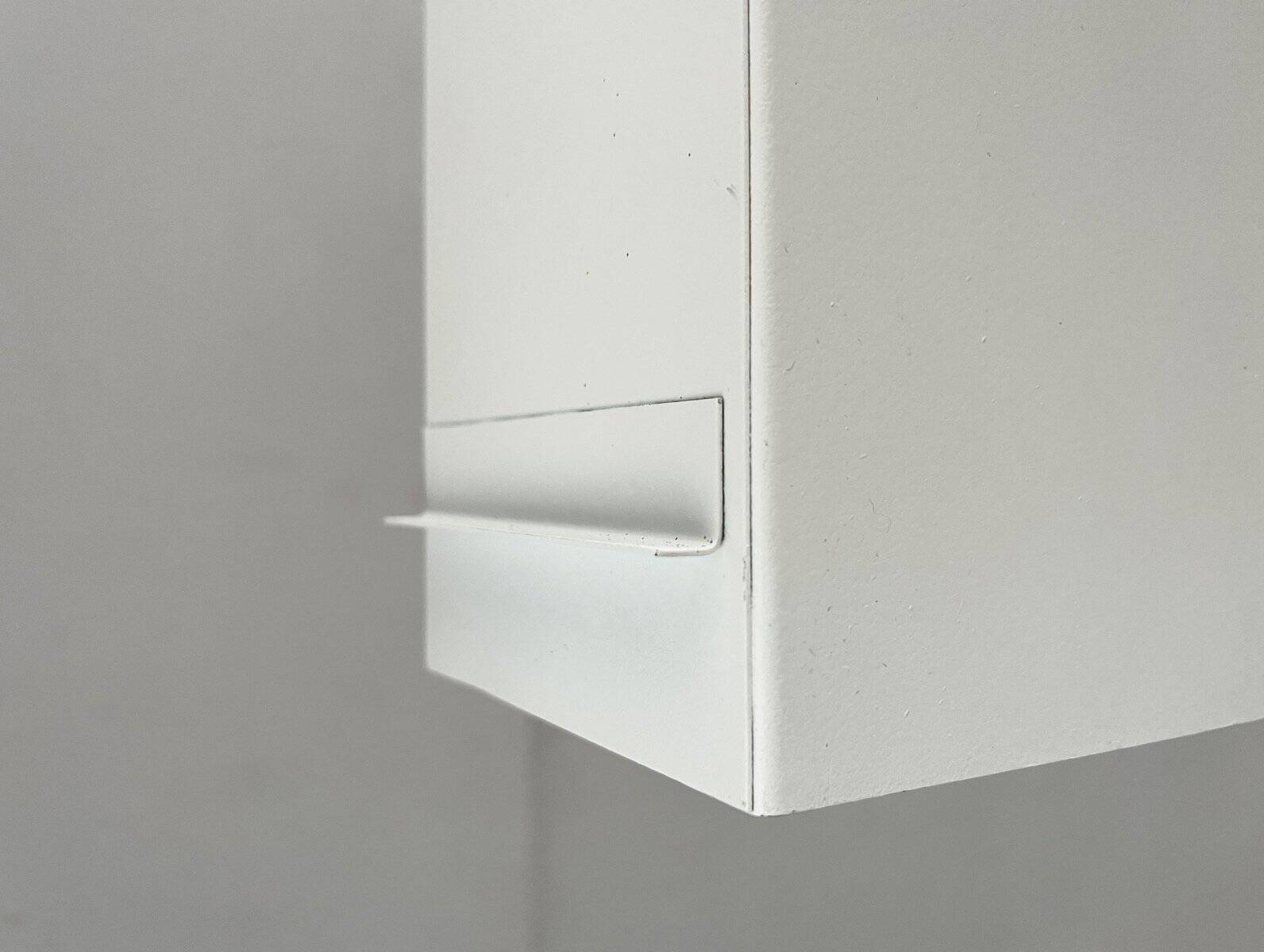 Minimalist cubic metal suspension, mid-century, 1960s.