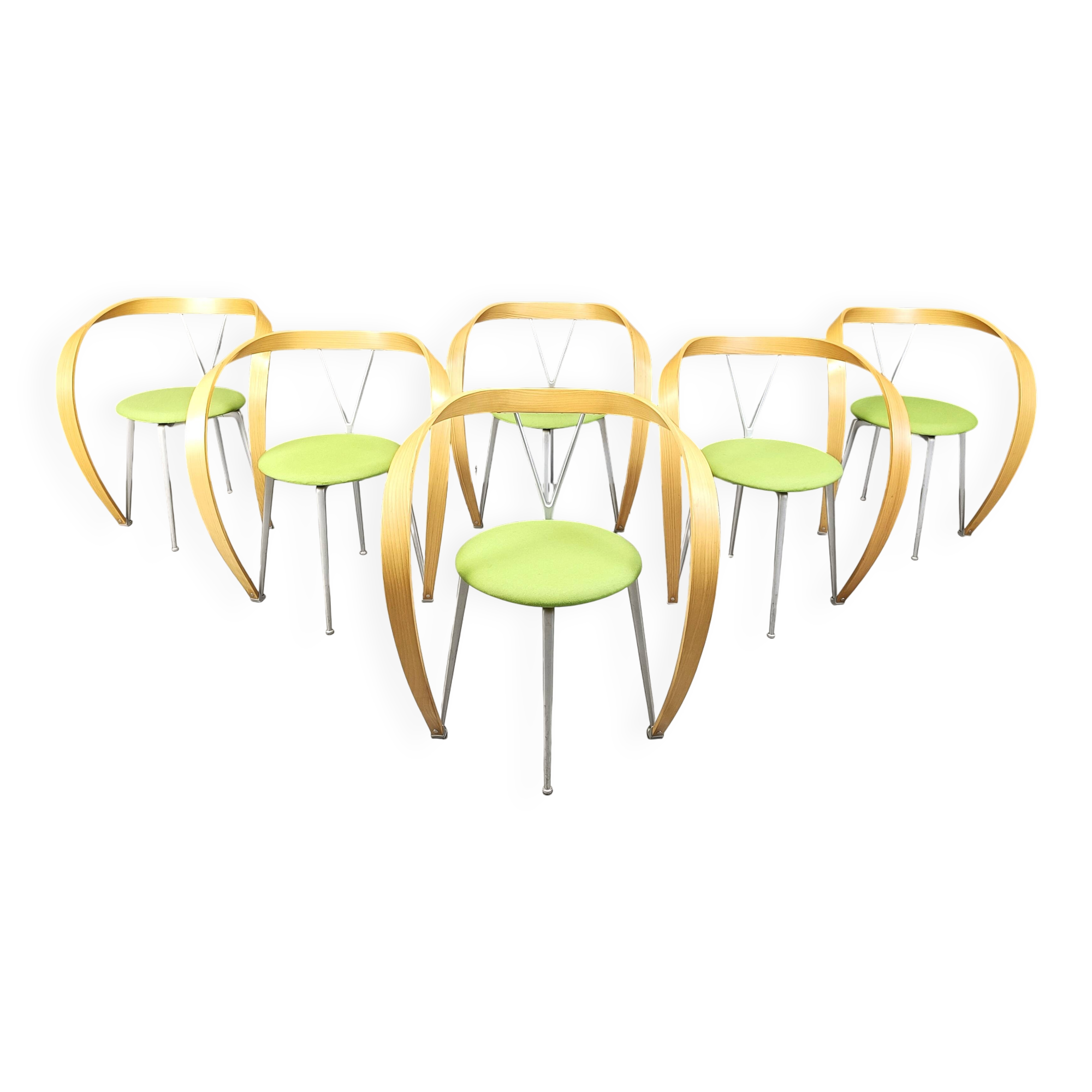 Revers Dining Chairs by Andrea Branzi for Cassina, 1993