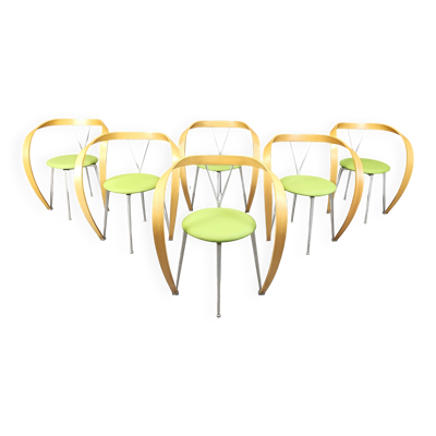 Chaises de salle à manger Revers par Andrea Branzi pour Cassina, 1993