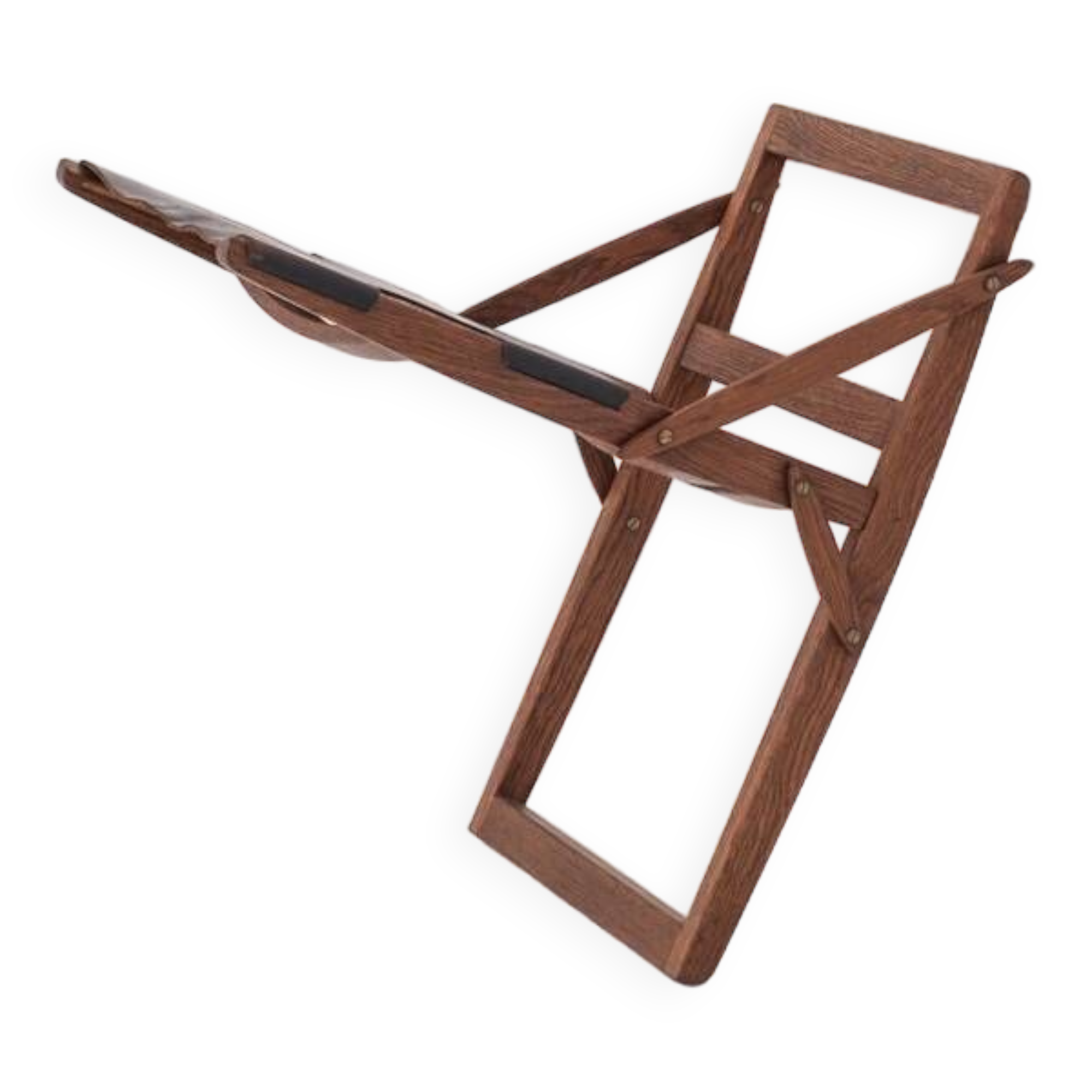 Tabouret pliant rare par Peter Hvidt & Orla Mølgaard-Nielsen pour Ludvig Pontoppidan, Danemark 1959