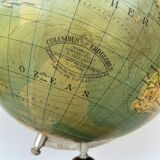 Large Earth globe 40s - Art Deco - Columbus Berlin  50 cm H