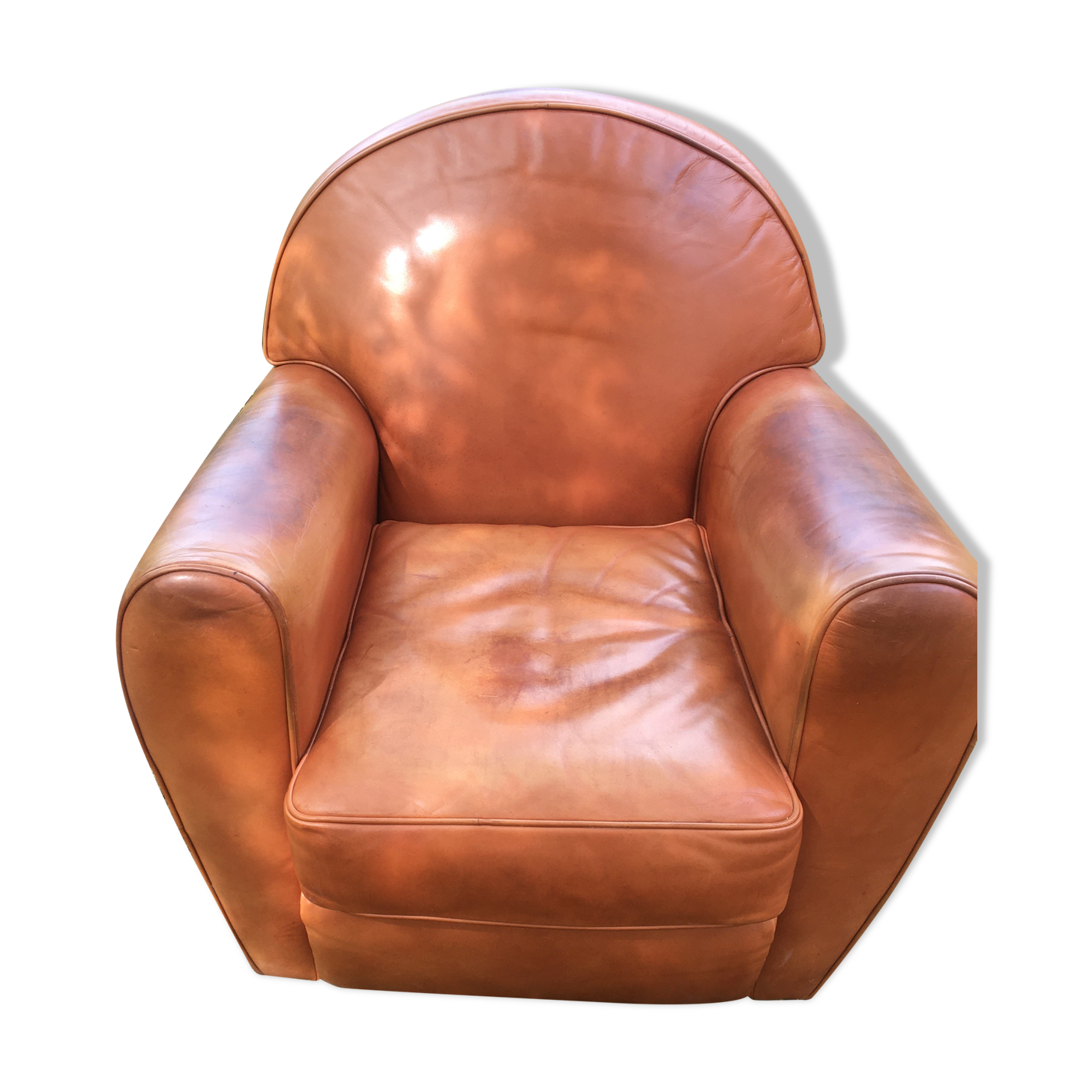 Roche Bobois leather club chair