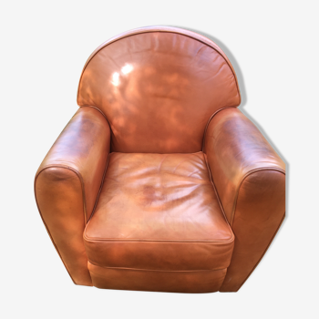 Roche Bobois leather club chair