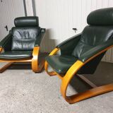 Paire fauteuils lounge Nelo Sweden Mid-Century