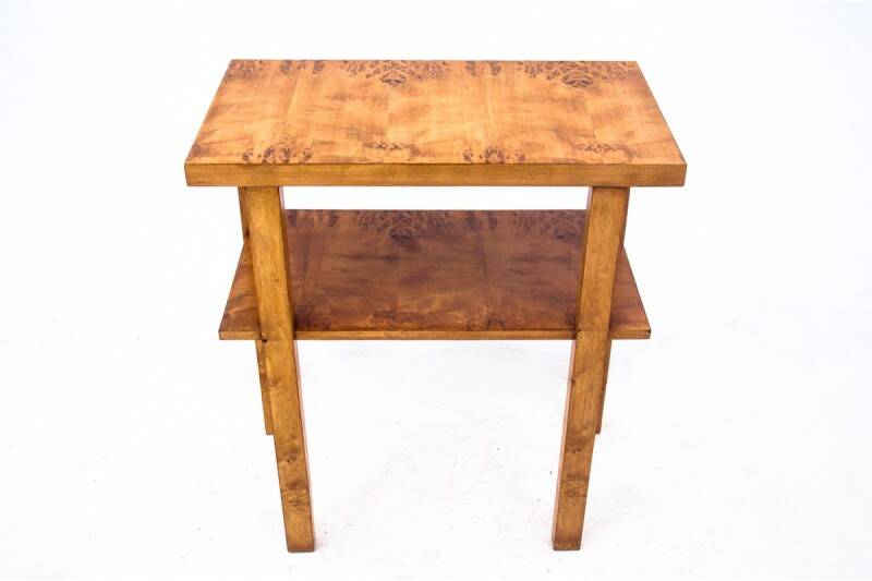 Art Deco side table, Poland, 1950s