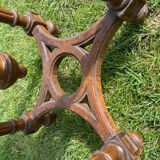 Piano stool in walnut style Louis XVI