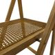 Ensemble vintage de 4 chaises pliantes, design en sangle et bois, années 1970