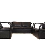 Ensemble de salon en cuir Otto Zapf Arcona pour collection d'art