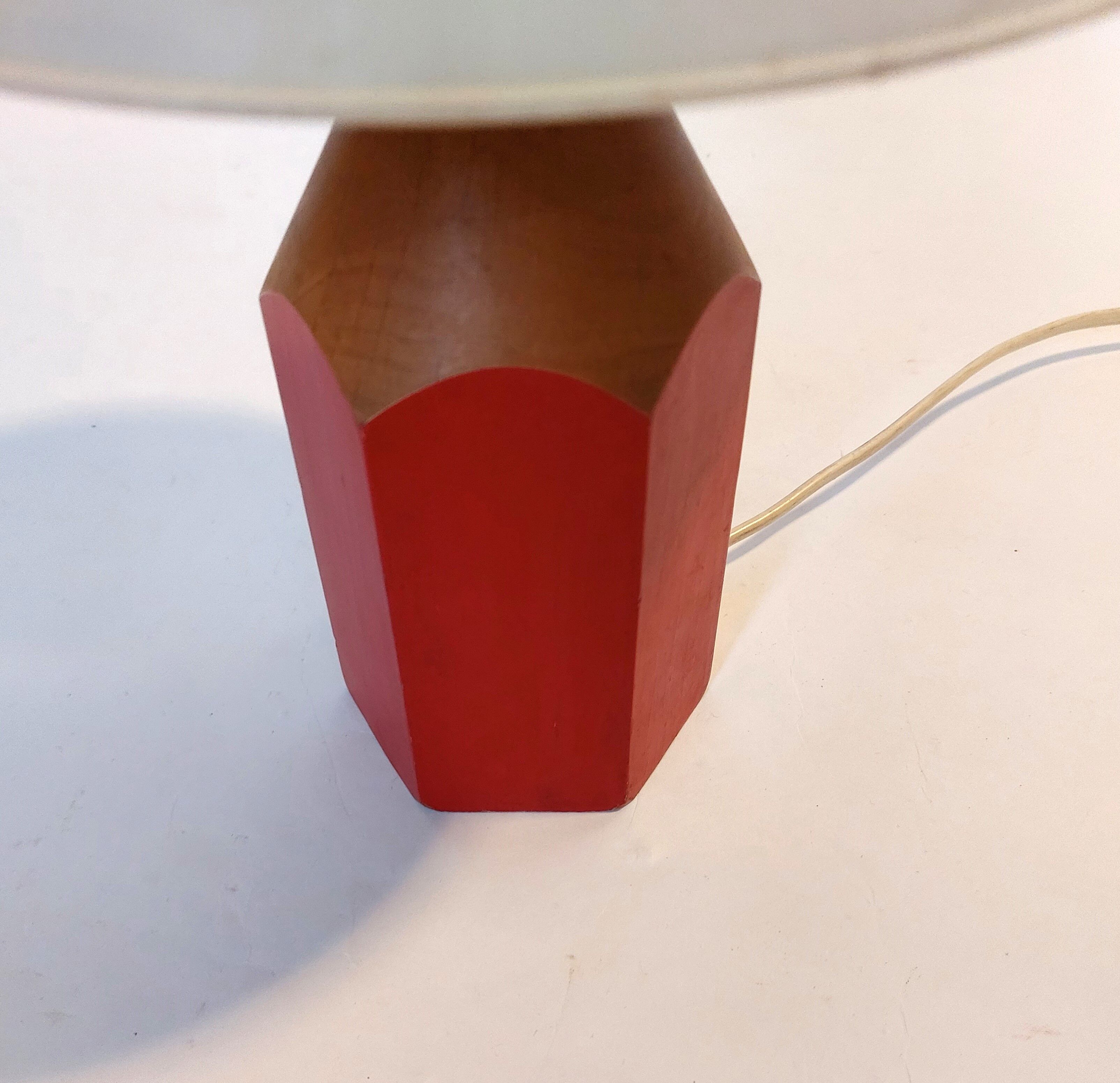 Pencil lamp 1980 red