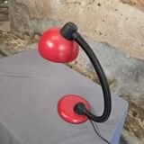Red designer desk lamp for Hustadt, by Klaus Hempel. 1970s