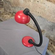 Red designer desk lamp for Hustadt, by Klaus Hempel. 1970s