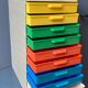 12-drawer vintage office locker
