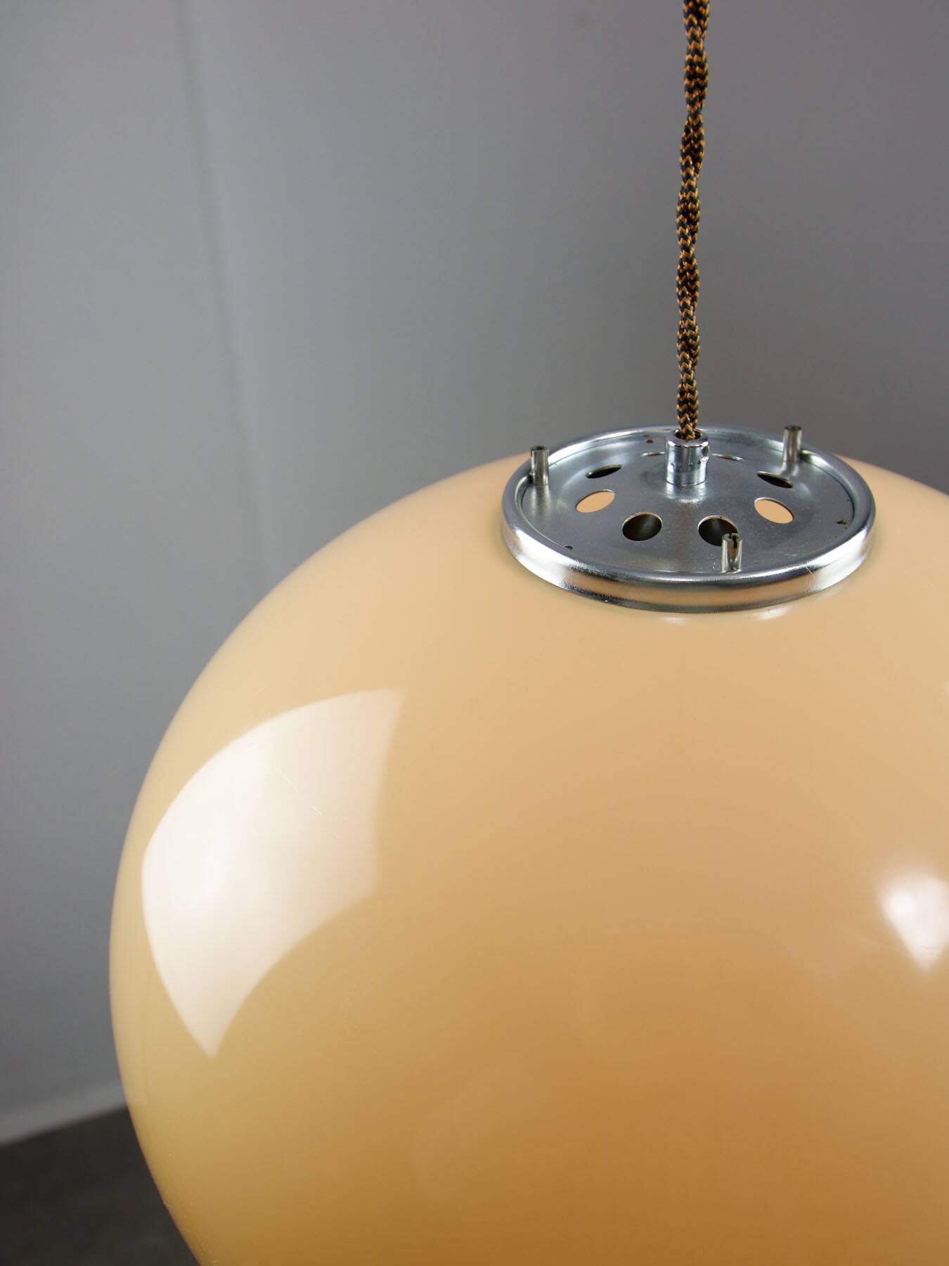 Space Age Brown Jolly Pendant Lamp from Guzzini, 1960s
