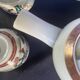 Vintage Japanese Kutani teapot and 4 cups marked Kyusu