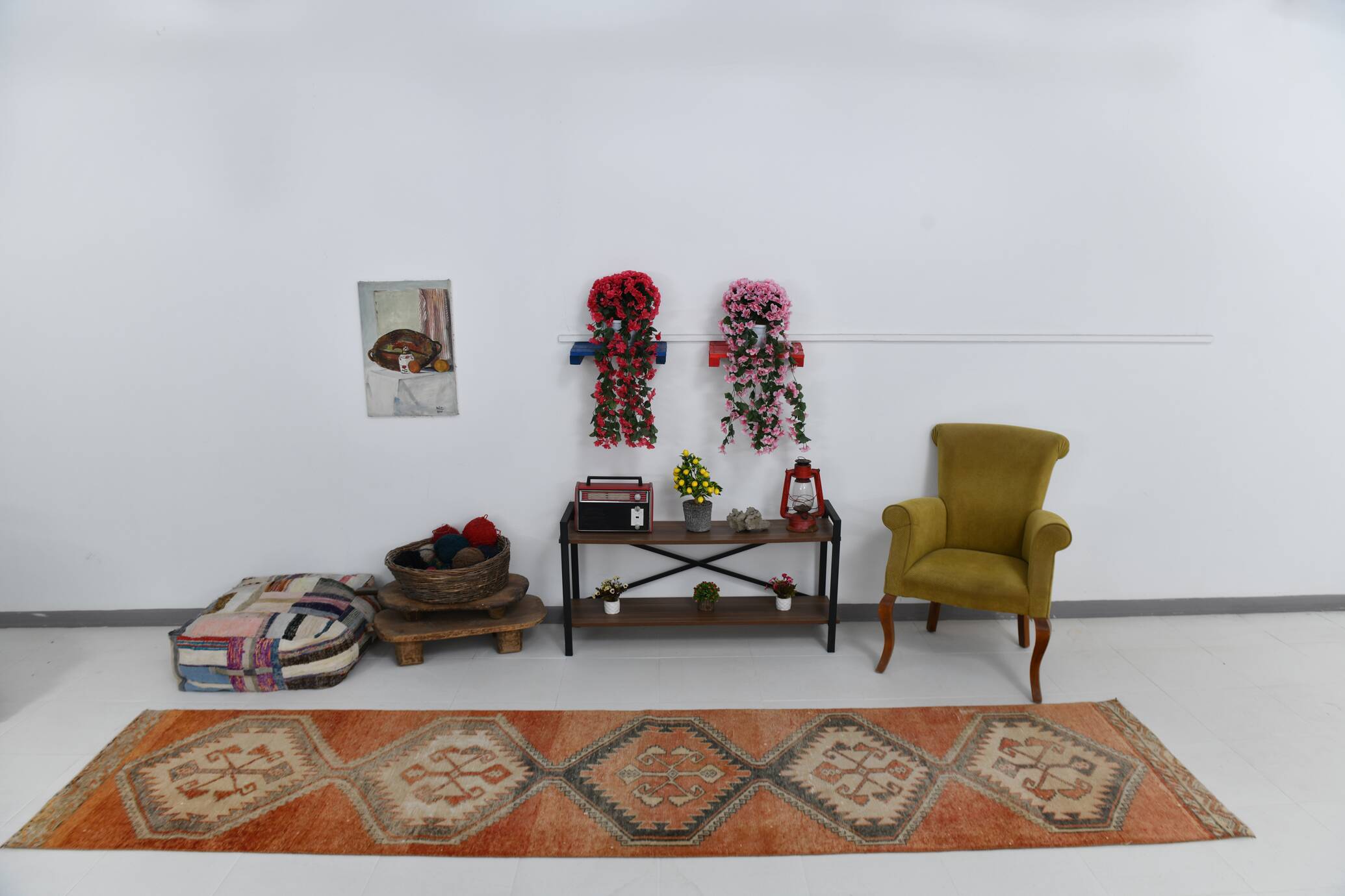 3x12 Vintage Runner Rug, 84x370Cm SK 23800