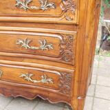 18th-century Louis XV walnut commode.