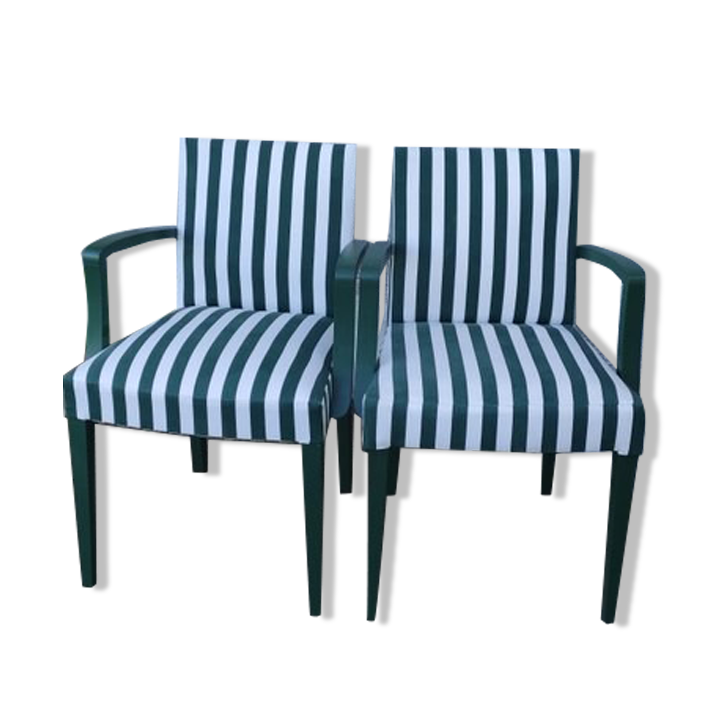 Pair of bridge armchairs