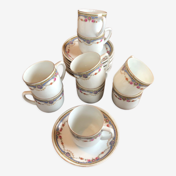 Series of 9 antique cups