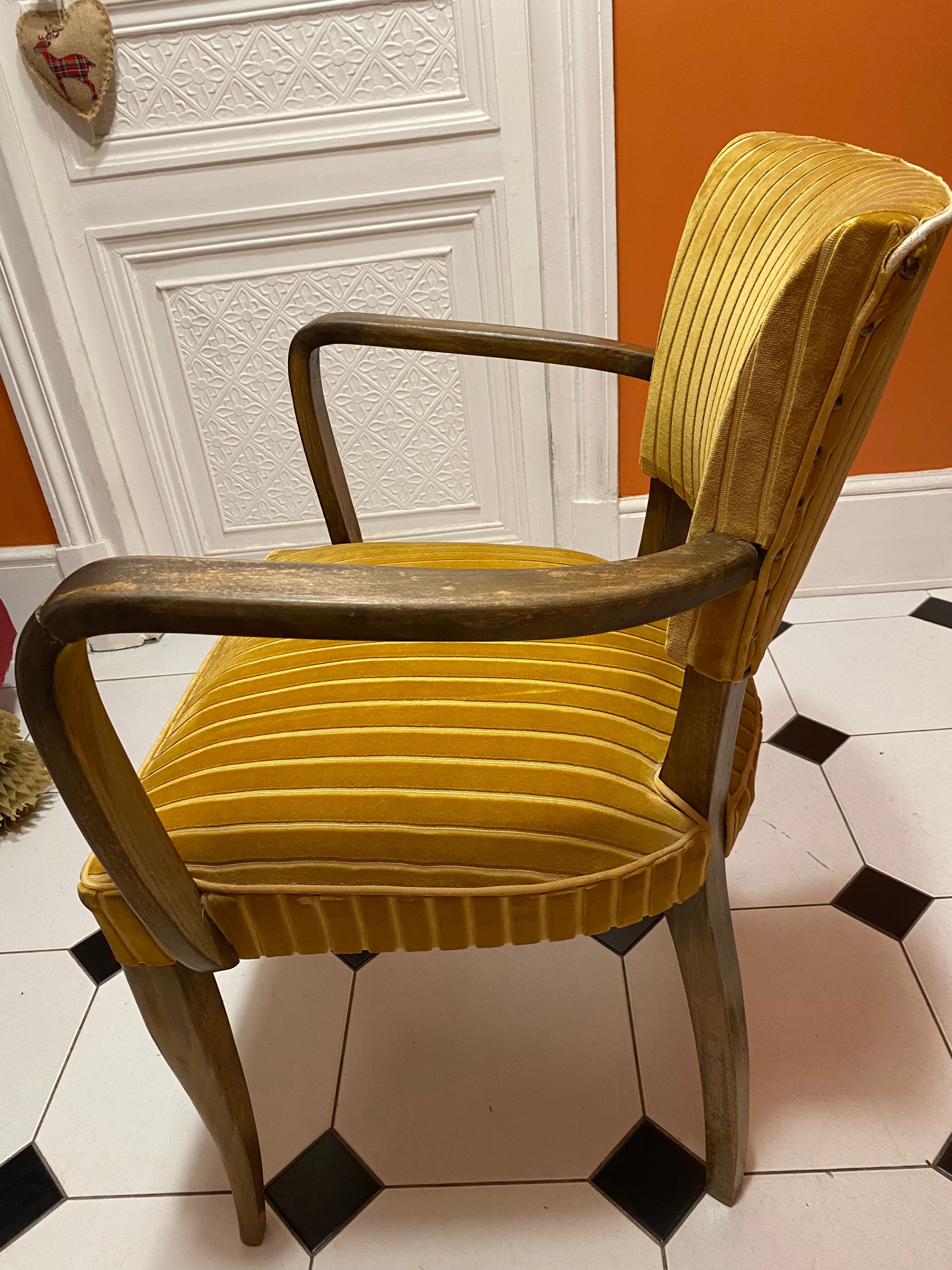 Vintage bridge armchair