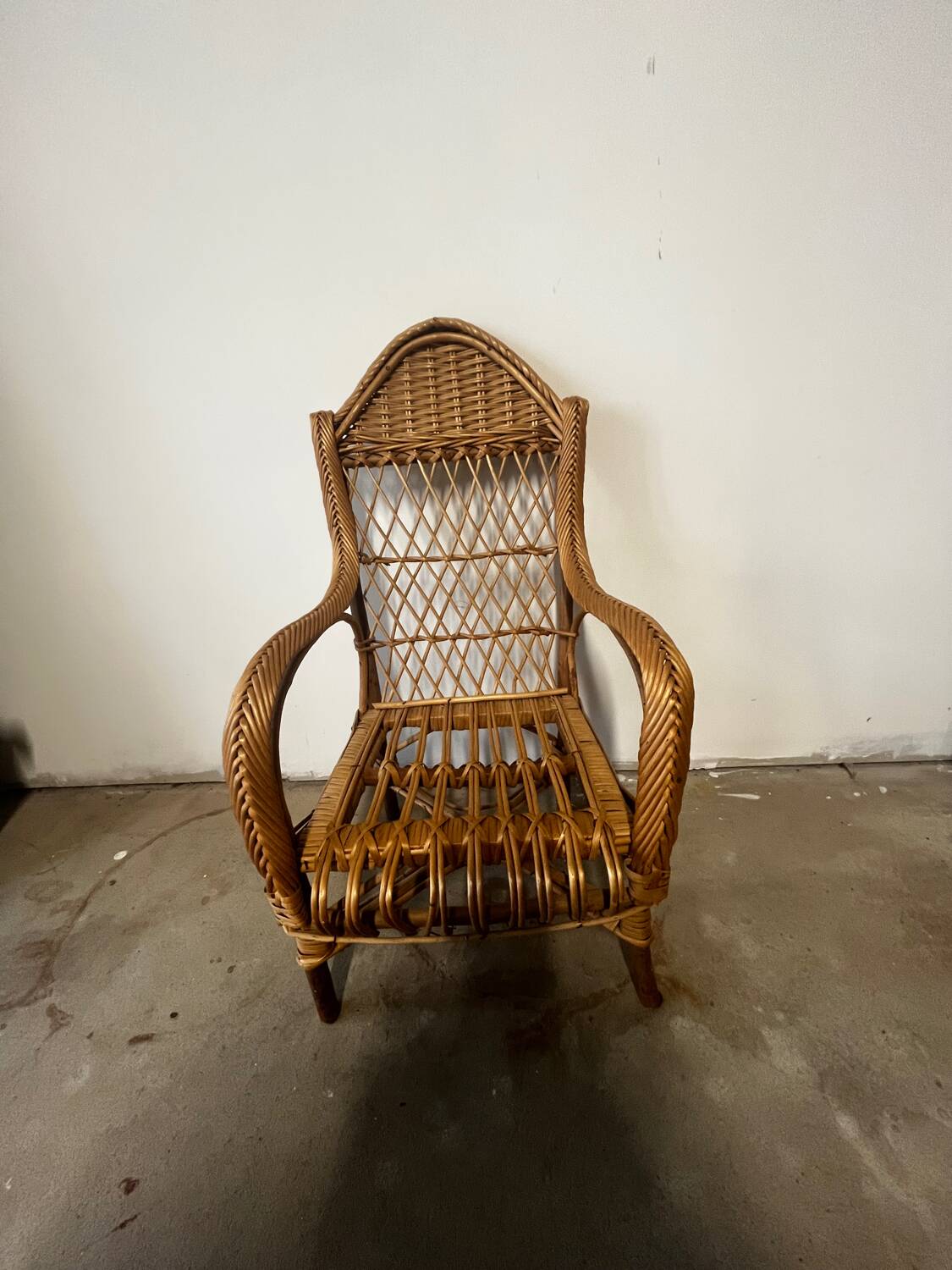 Children's rattan armchair