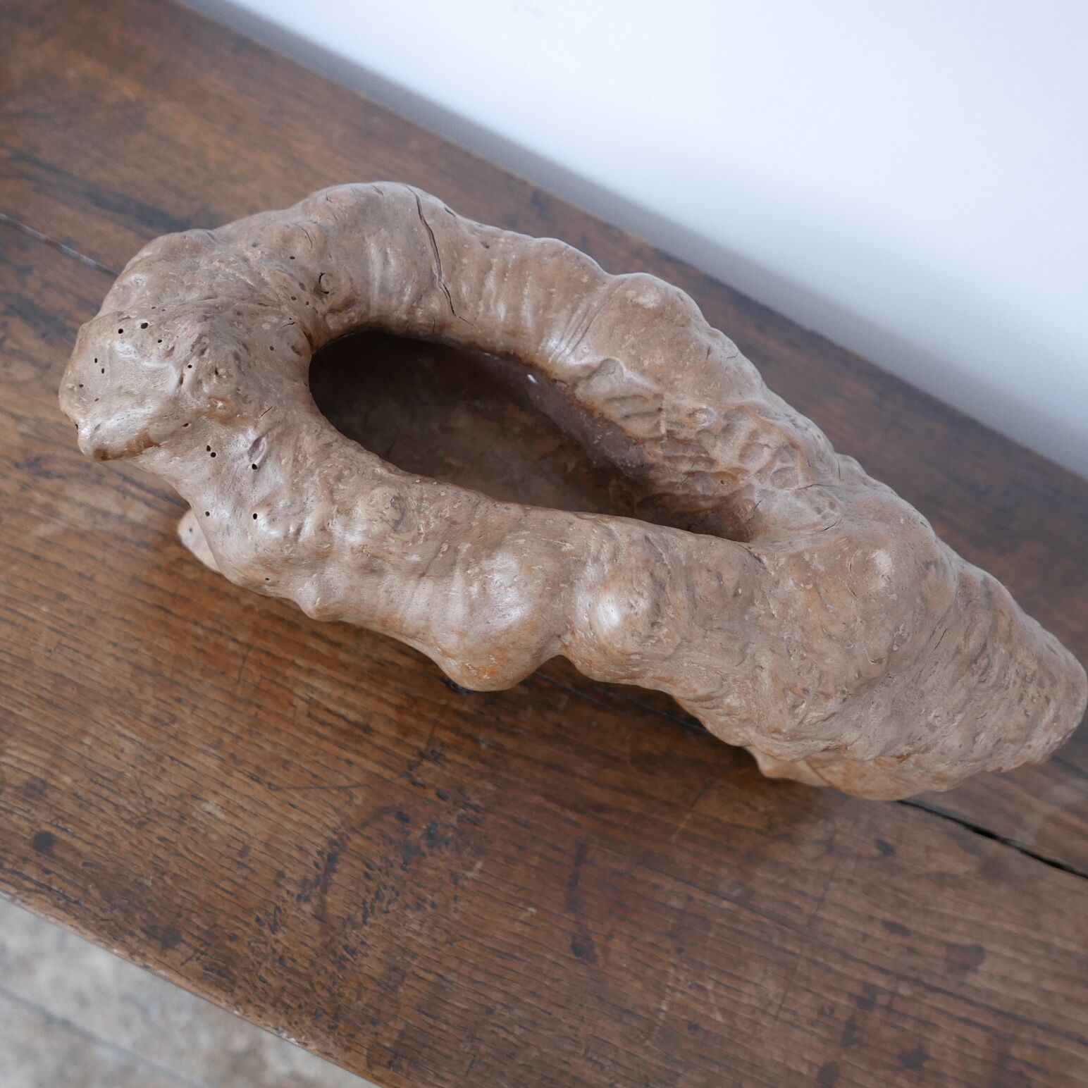 Mid-century wooden 'root' bowl