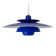 Suspension danoise El-Light bleu cobalt, années 1970