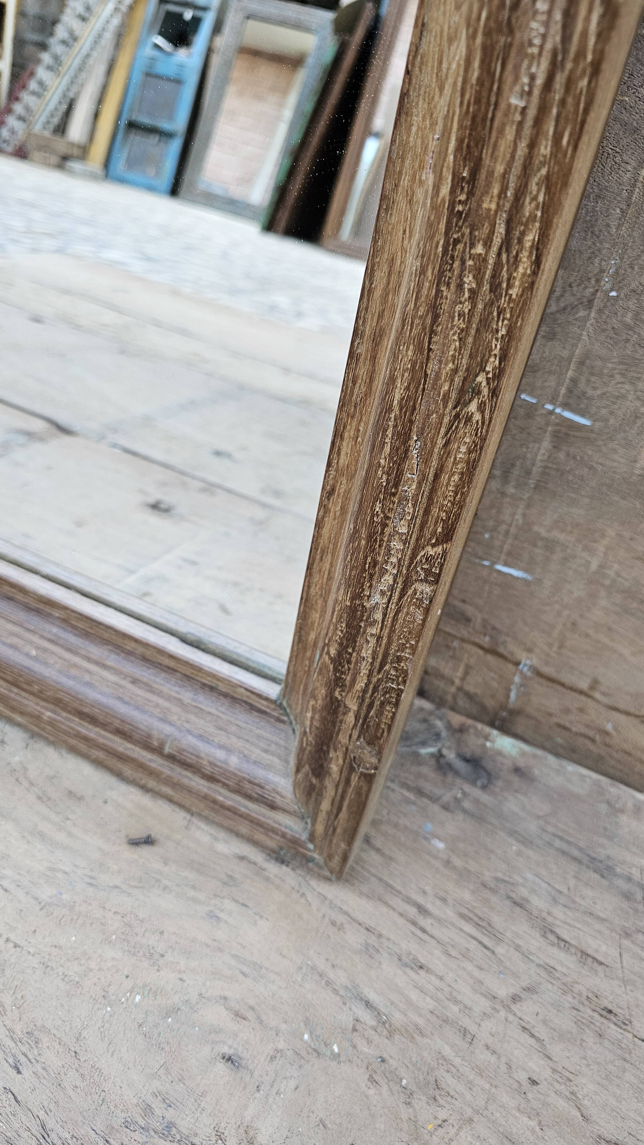 Teak mirror from Burma