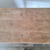 Farmhouse desk / console / side table in solid oak, country style.