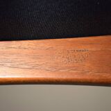 Teak & Wool Eva Dining Chairs by N. Koefoed for Koefoed Hornslet, 1960s