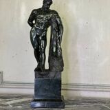 After the Farnese Hercules, a serpentine marble sculpture, a souvenir of the Grand Tour