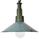 Industrial Petrol Enamel Military Pendant Lamp with Cast Aluminium Top