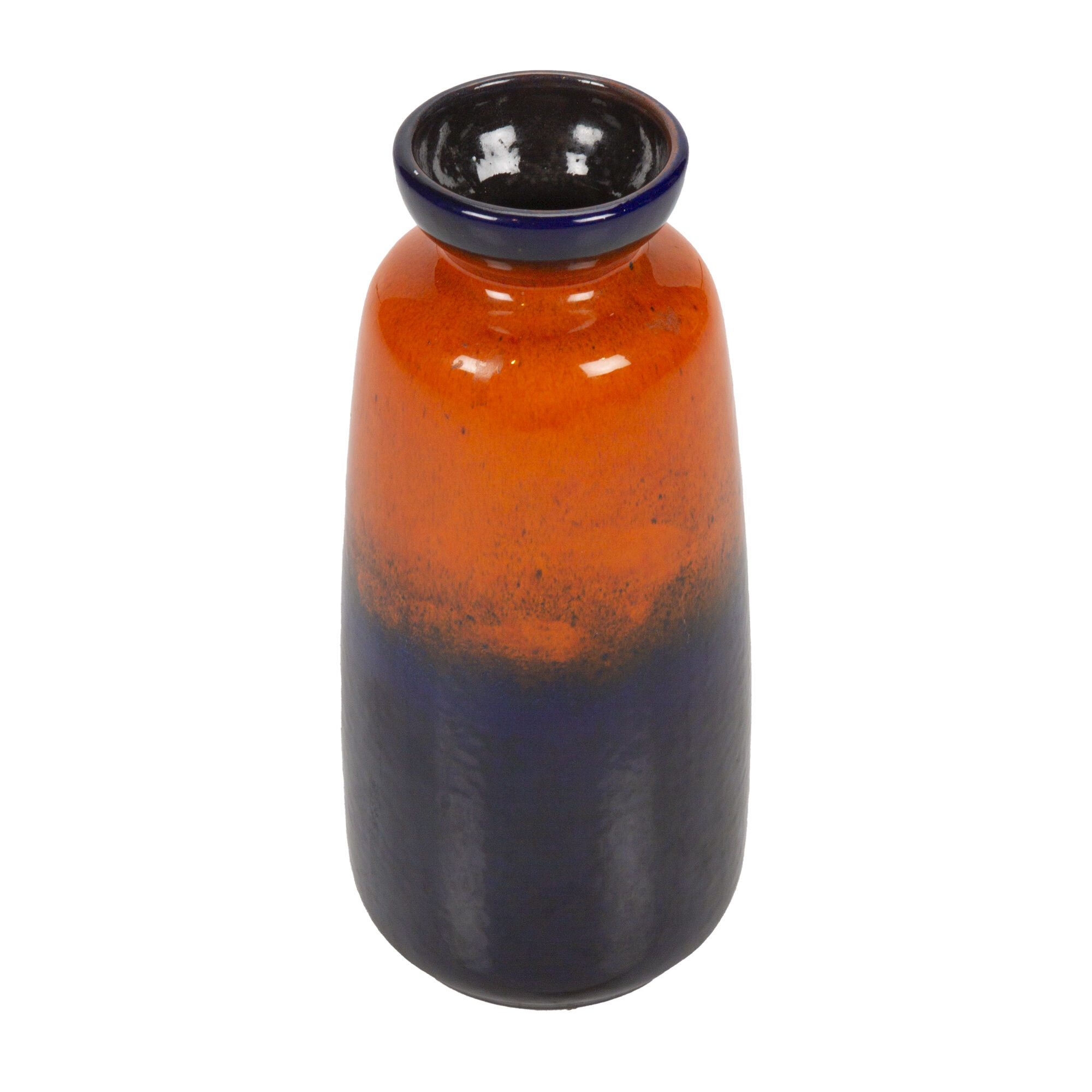 Orange and blue vase