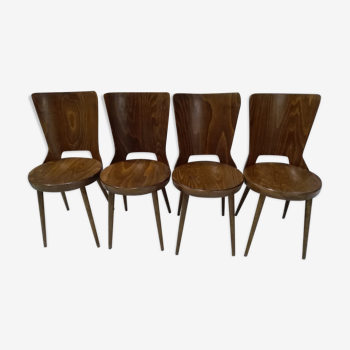Set of 4 chairs Baumann Dove 1960