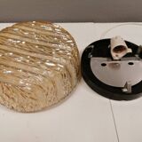 Glass ceiling light from German RZB (brand inside the lamp).