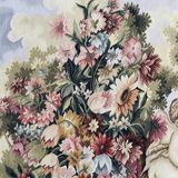 Handmade aubusson vintage tapestry 116x149 cm