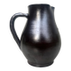 carafe / vase en gres noir ourné, France 1950