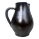 carafe / vase en gres noir ourné, France 1950