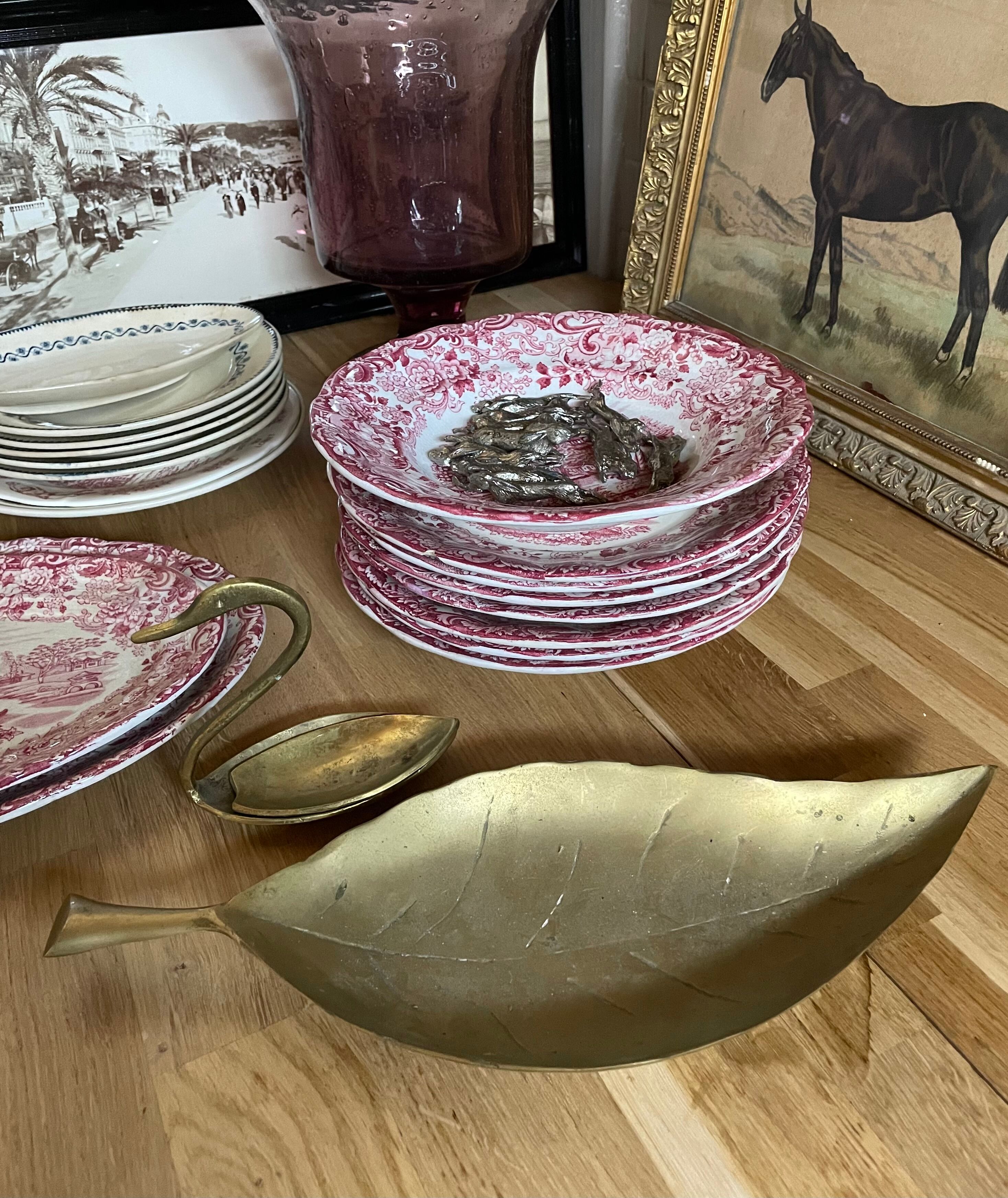 Empty pocket sheet shape brass -vintage year 60