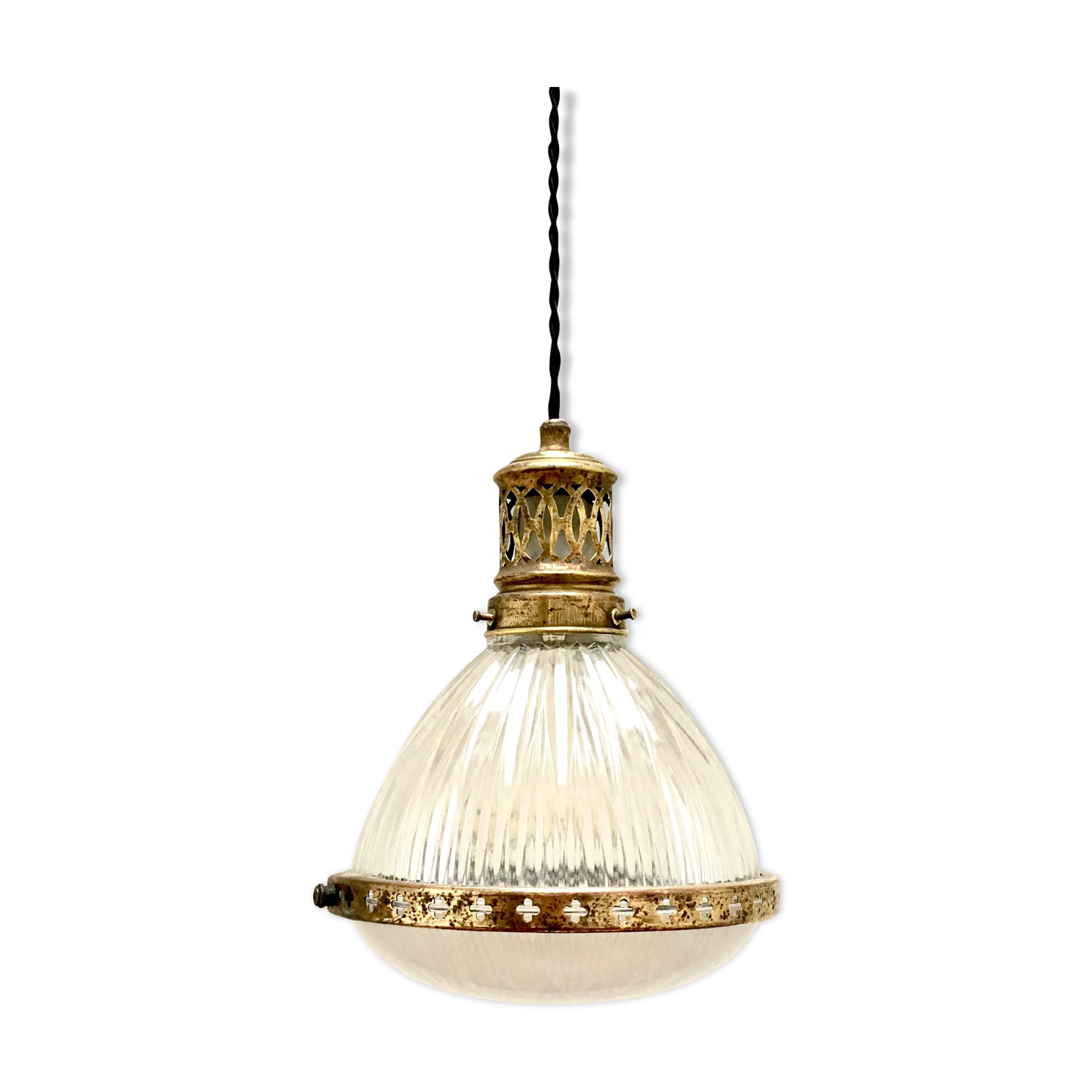 Holophane hanging lamp circa 1920
