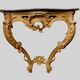 Console de style Louis XV en bois naturel XIX siècle