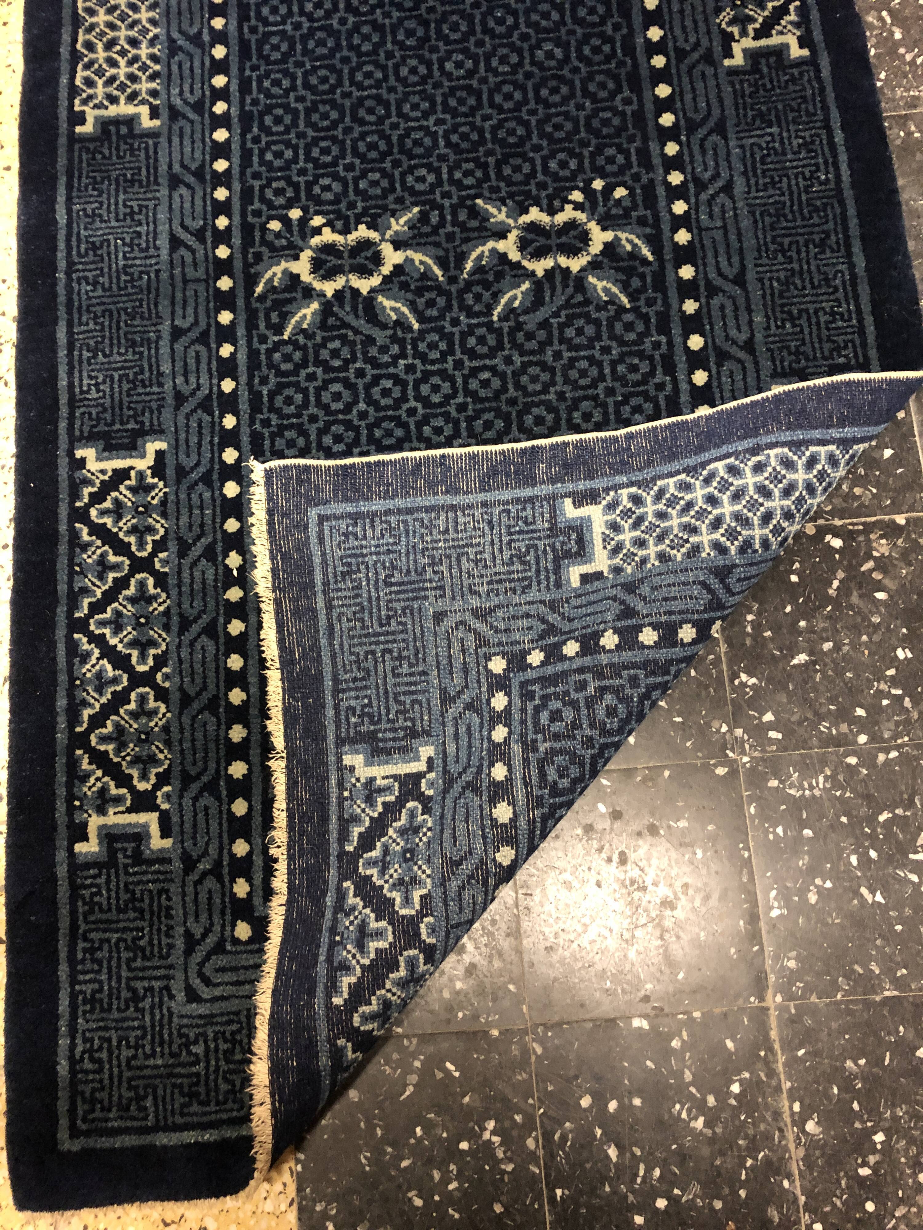 Tapis chinois ancien 84x160cm
