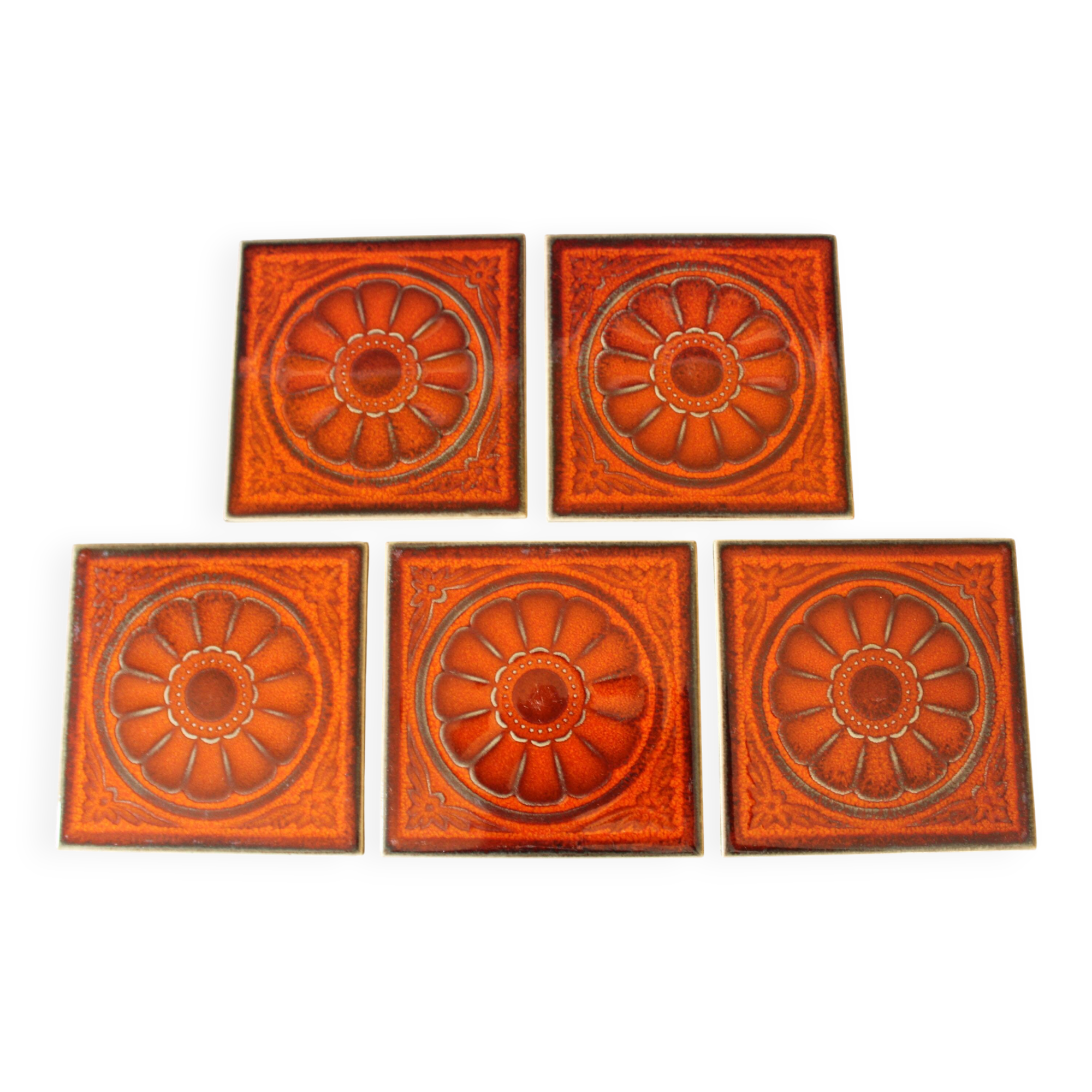 Lot De Carreaux Muraux En Plastique – Vintage Années 50/60 – Style Mid-Century – Marques Tilecrest Et Miraplas – Plus De 550 Pièces