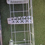 White metal corner shelf
