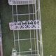 White metal corner shelf