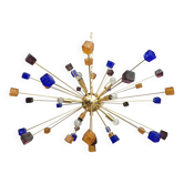 Lustre spoutnik en verre de Murano