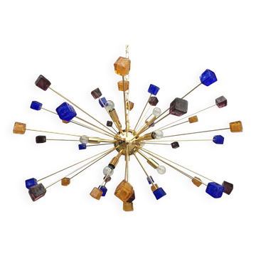 Murano glass sputnik chandelier
