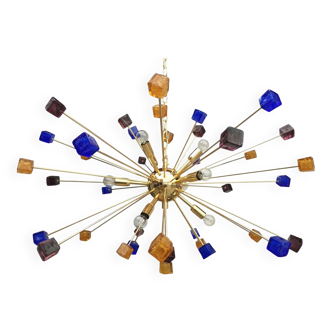 Murano glass sputnik chandelier