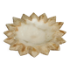 Sunburst vide poche in hand-carved alabaster, 1960s